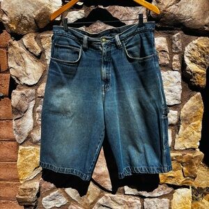 Rocawear  Carpenter Jorts Jean Shorts Sz 32 8 Pockets Y2k Hip Hop Baggy